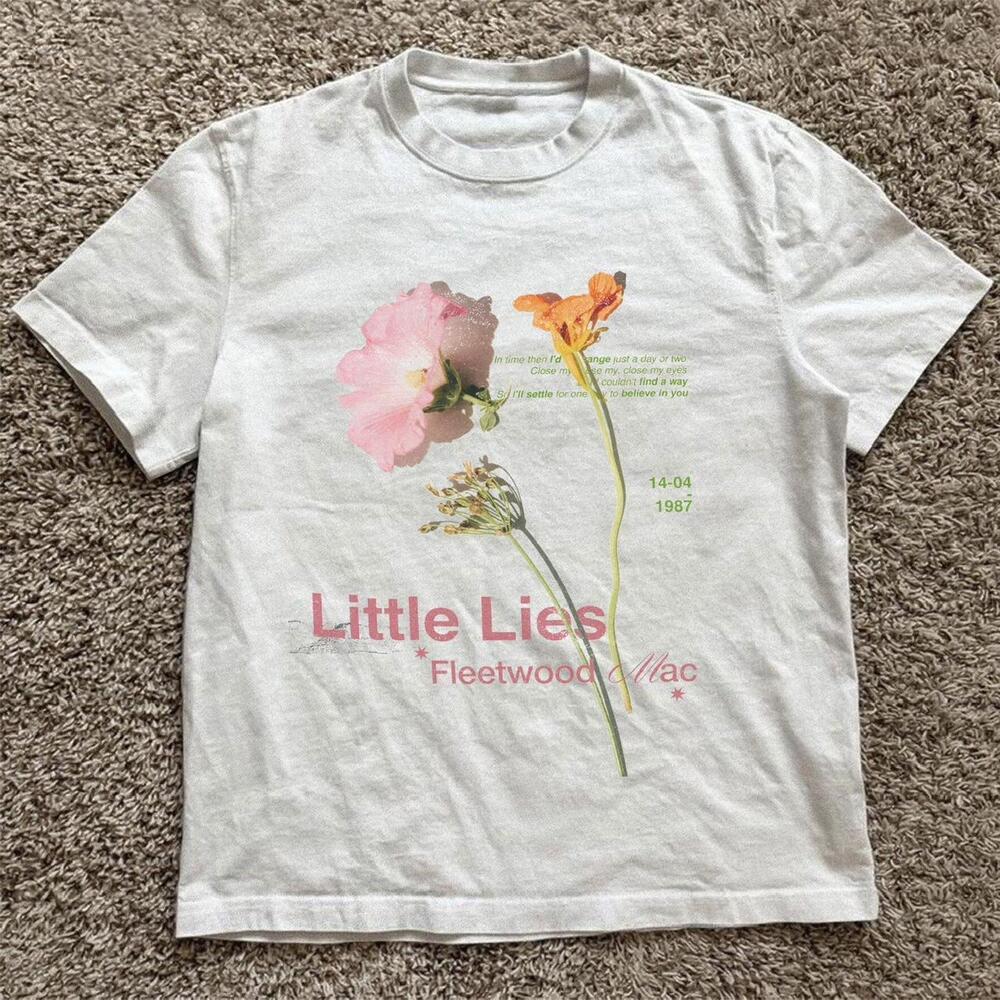 Fleetwood Mac Little Lies Flowers Cotton T-Shirt